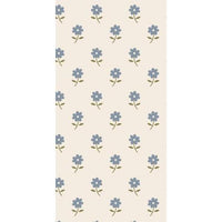 Ib Laursen, Serviet 10x20 cm blå blomster 16 stk/pk