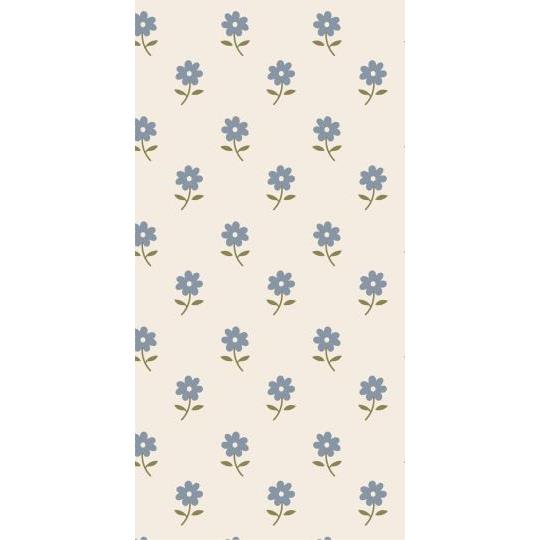 Ib Laursen, Serviet 10x20 cm blå blomster 16 stk/pk-Ib Laursen-Minlillebutik.dk