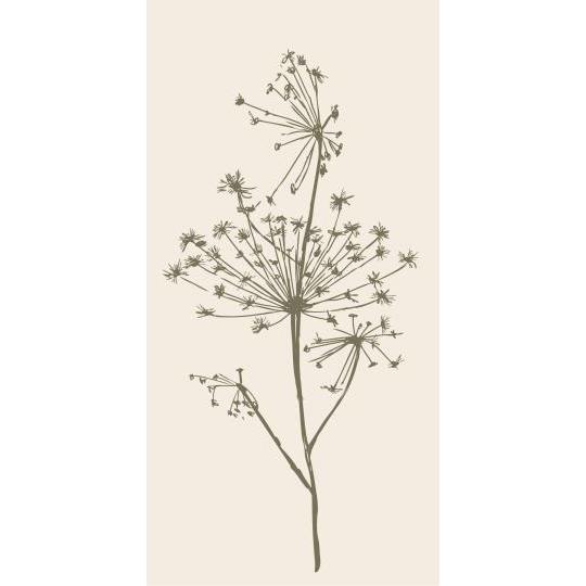 Ib Laursen, Serviet, Grøn Skærmblomst-Ib Laursen-Minlillebutik.dk