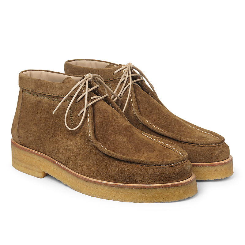 Angulus, Langskaftet Snørestøvle, Mustard-Angulus-Minlillebutik.dk