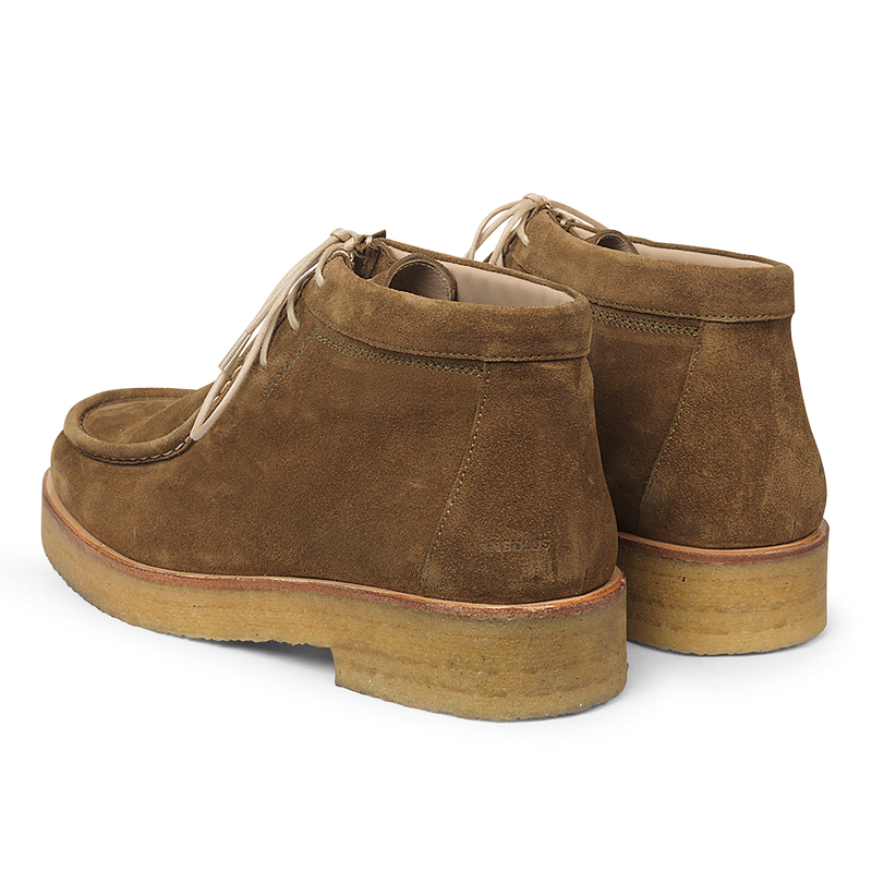 Angulus, Langskaftet Snørestøvle, Mustard-Angulus-Minlillebutik.dk