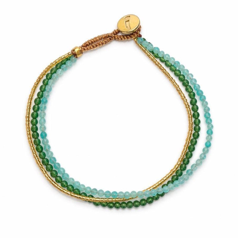 iBU Jewels, Armbånd, Lulu Dua, Mix green-iBU Jewels-Minlillebutik.dk