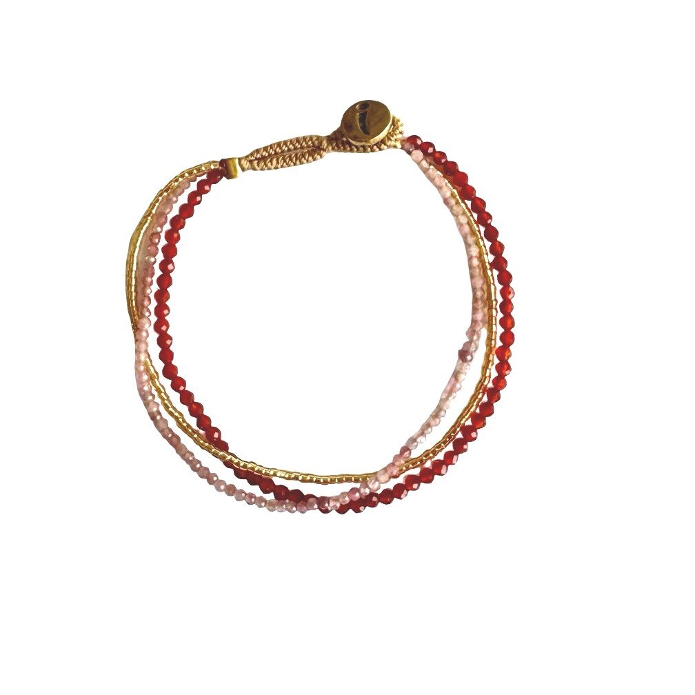 iBU Jewels, Armbånd, Lulu Dua, Mix orange-iBU Jewels-Minlillebutik.dk