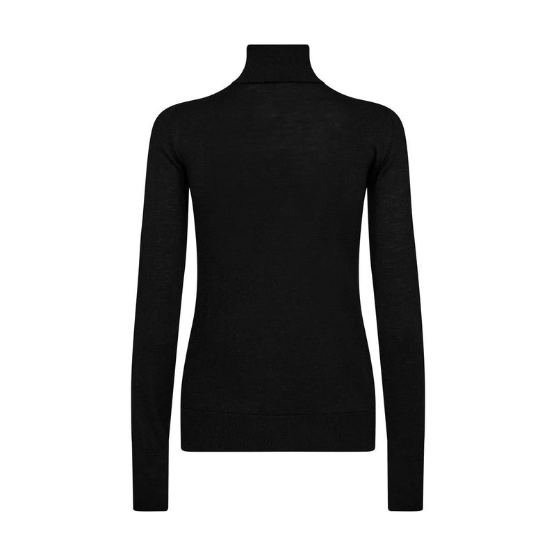 Mos mosh, MMRelena highneck knit, Black