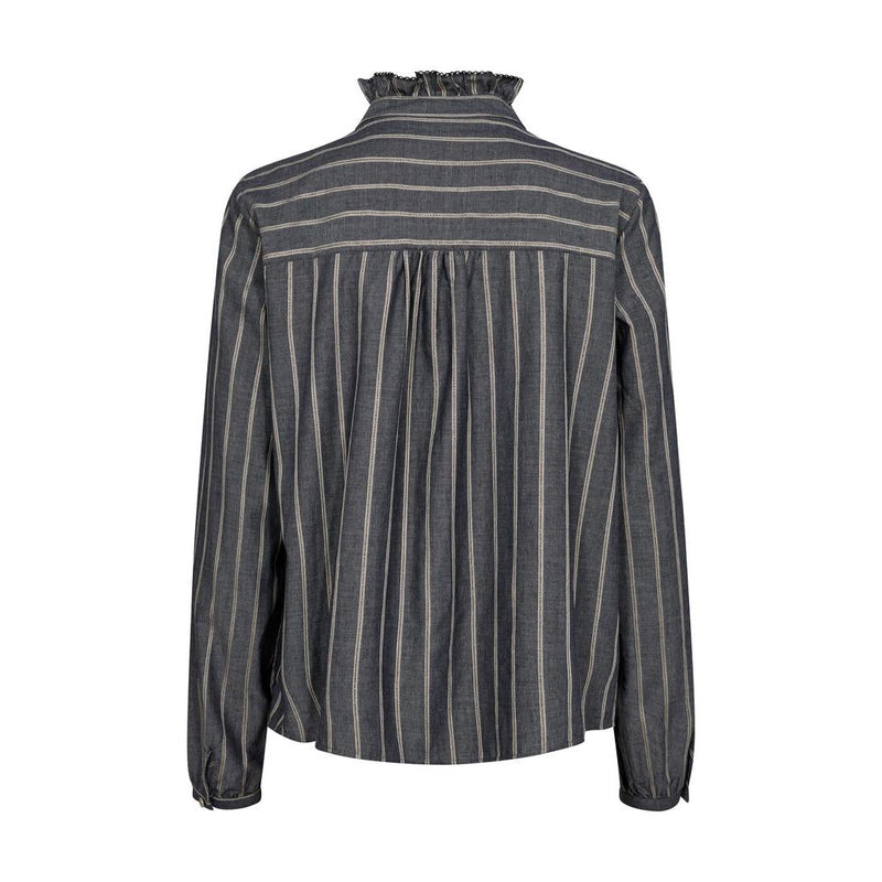 Mos Mosh, MMBiles Stripe Blouse, Salute Navy