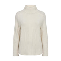 Mos Mosh, MMThyra Highneck Knit, Ecru