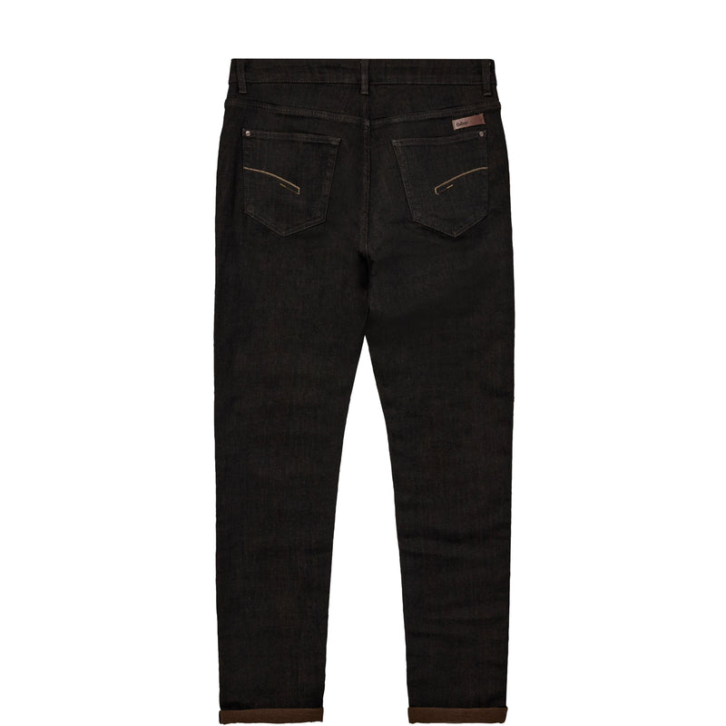 Mos Mosh Gallery, MMGEric Bari Autumn Jeans, Dark Brown-Mos Mosh Gallery-Minlillebutik.dk