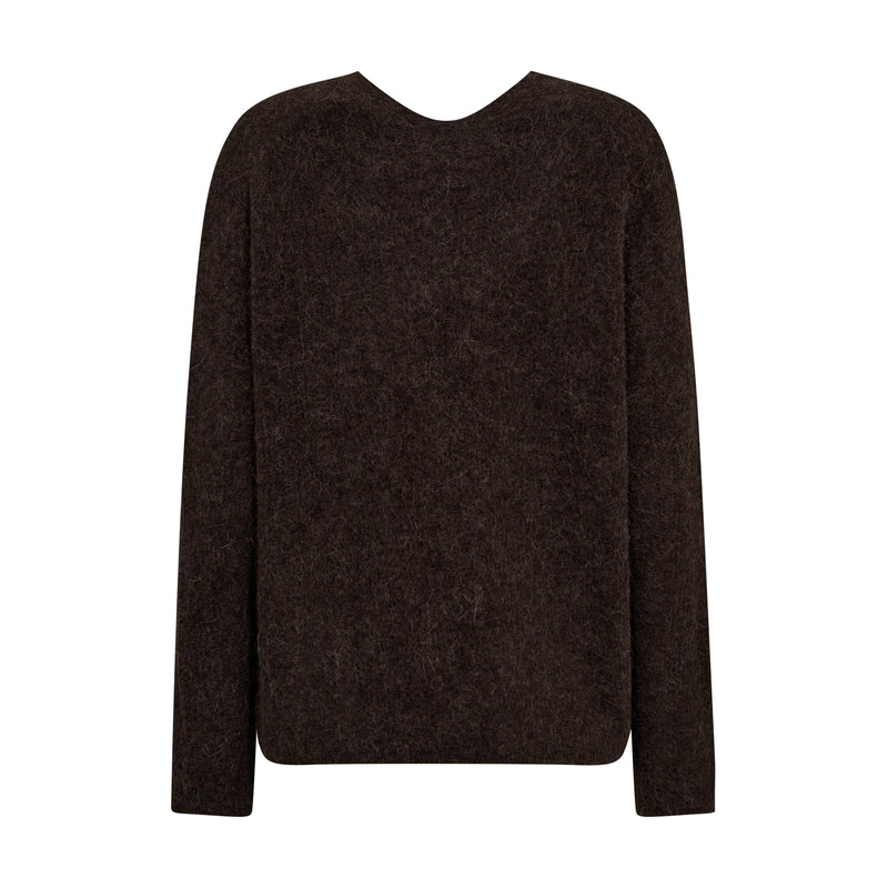 Mos Mosh, MMThora V-Neck Knit, Delicioso-Mos Mosh-Minlillebutik.dk