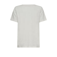 Mos Mosh, MMKylah O-SS Deco Tee, Ecru-Mos Mosh-Minlillebutik.dk