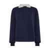 Mos Mosh, MMVada Polo Sweatshirt, Maritime Blue-Mos Mosh-Minlillebutik.dk