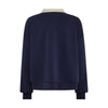 Mos Mosh, MMVada Polo Sweatshirt, Maritime Blue-Mos Mosh-Minlillebutik.dk