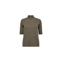 Mos Mosh, Relena Turtleneck SS Knit, Falcon-Mos Mosh-Minlillebutik.dk