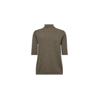 Mos Mosh, Relena Turtleneck SS Knit, Falcon-Mos Mosh-Minlillebutik.dk