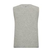 Mos Mosh, MMZhara Thyra Knit Vest, Light Grey Melange-Mos Mosh-Minlillebutik.dk