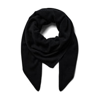 Mos Mosh, MMEnata Cashmere Knit Scarf, Black-Mos Mosh-Minlillebutik.dk