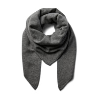 Mos Mosh, MMEnata Cashmere Knit Scarf, Grey Melange-Mos Mosh-Minlillebutik.dk