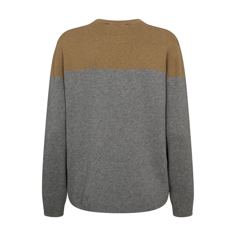 Mos Mosh, MMFast Tani LS Knit, Grey Melange-Mos Mosh-Minlillebutik.dk