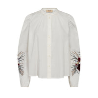Mos Mosh, MMMysa Popli Shirt, Ecru-Mos Mosh-Minlillebutik.dk