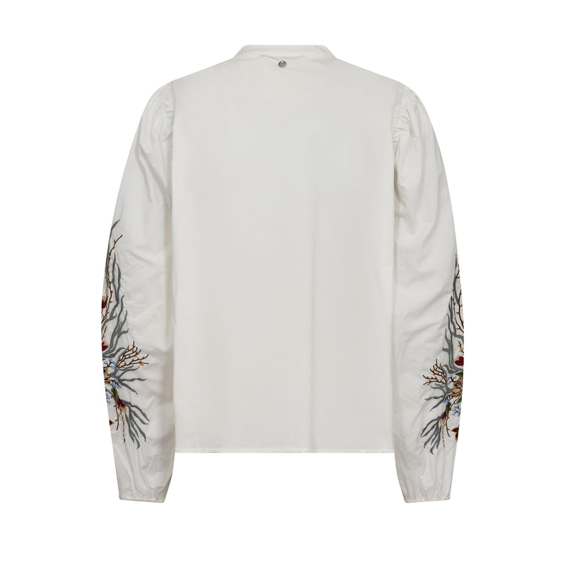 Mos Mosh, MMMysa Popli Shirt, Ecru-Mos Mosh-Minlillebutik.dk