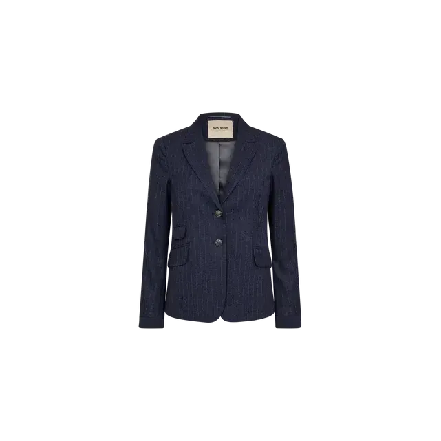 Mos Mosh, Blake Carie Blazer, Maritime Blue-Mos Mosh-Minlillebutik.dk