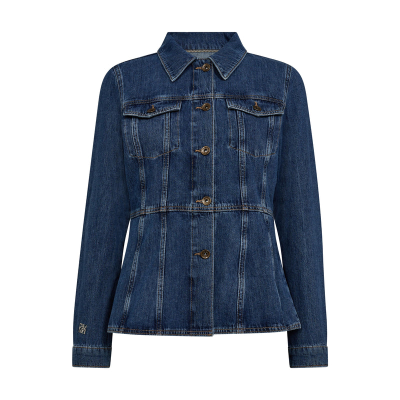 Mos Mosh, MMCintura Odak Shirt, Blue-Mos Mosh-Minlillebutik.dk