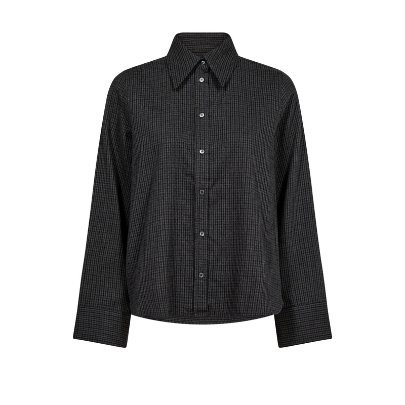 Mos Mosh, MMAyen Check Shirt, Phantom-Mos Mosh-Minlillebutik.dk