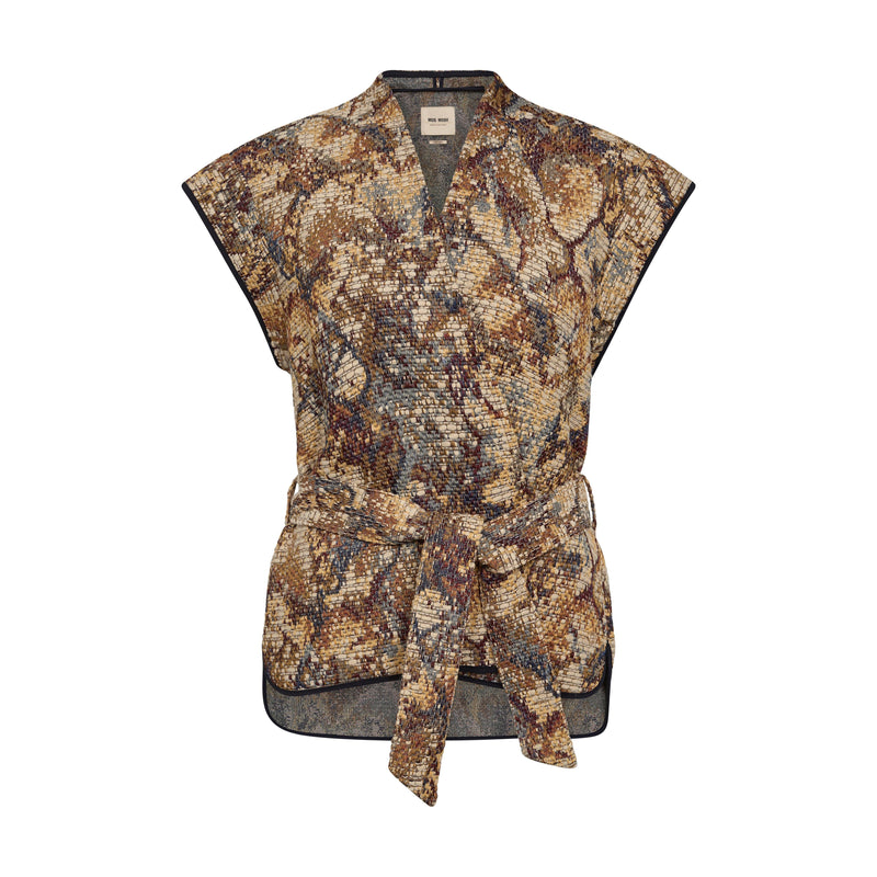 Mos Mosh, MMOz Wired Vest, Ecru-Mos Mosh-Minlillebutik.dk