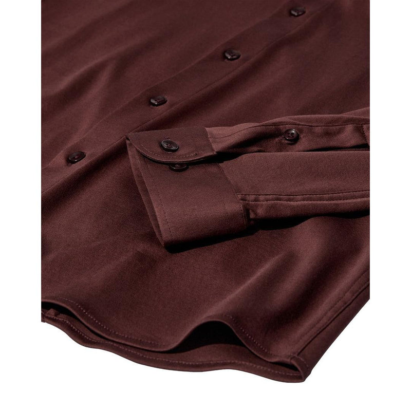 Mos Mosh, MMG Marco Jersey Shirt, Bitter Chocolate-Mos Mosh Gallery-Minlillebutik.dk