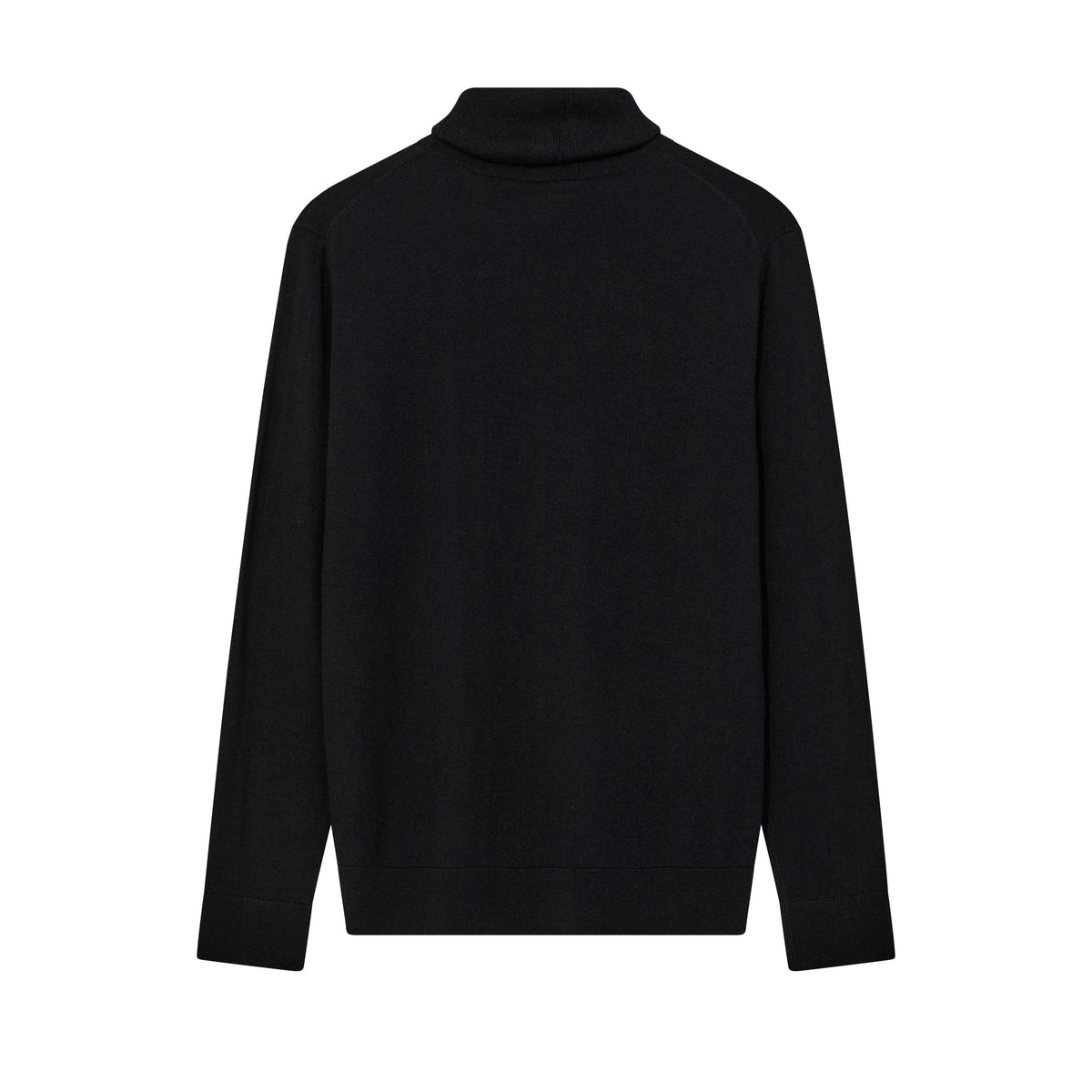 Mos Mosh Gallery, MMGAdam Soft Roll Neck Knit, Black-Mos Mosh Gallery-Minlillebutik.dk