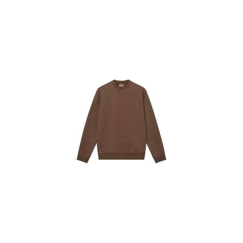 Mos Mosh Gallery, French Faded Sweat, Chocolate Brown-Mos Mosh Gallery-Minlillebutik.dk