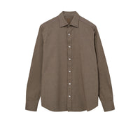 Mos Mosh Gallery, MMGMarco Oxford Shirt, Chocolate Brown-Mos Mosh Gallery-Minlillebutik.dk