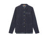Mos Mosh Gallery, MMGMapham Stripe Denim Jacket, Dark Blue-Mos Mosh Gallery-Minlillebutik.dk