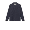 Mos Mosh Gallery, MMGMapham Stripe Denim Jacket, Dark Blue-Mos Mosh Gallery-Minlillebutik.dk