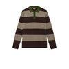 Mos Mosh Gallery, MMGRoyal Preppy LS Polo Knit, Chocolate Brown-Mos Mosh Gallery-Minlillebutik.dk