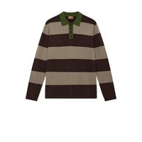 Mos Mosh Gallery, MMGRoyal Preppy LS Polo Knit, Chocolate Brown-Mos Mosh Gallery-Minlillebutik.dk