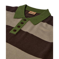 Mos Mosh Gallery, MMGRoyal Preppy LS Polo Knit, Chocolate Brown-Mos Mosh Gallery-Minlillebutik.dk