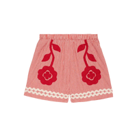 Sissel Edelbo, Abelone Shorts, Red Flower-Sissel Edelbo-Minlillebutik.dk