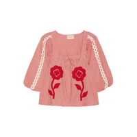 Sissel Edelbo, Abelone Top, Red Flower-Sissel Edelbo-Minlillebutik.dk