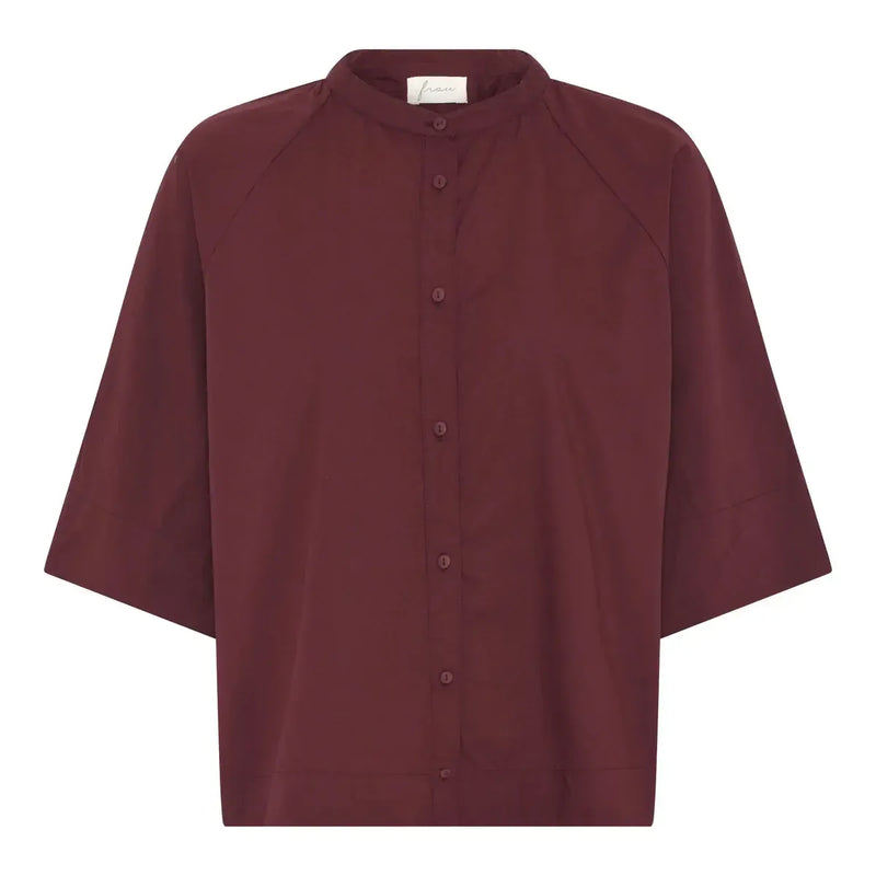 Frau, Abu Dhabi Short Shirt, Red Mahogny-Frau-Minlillebutik.dk