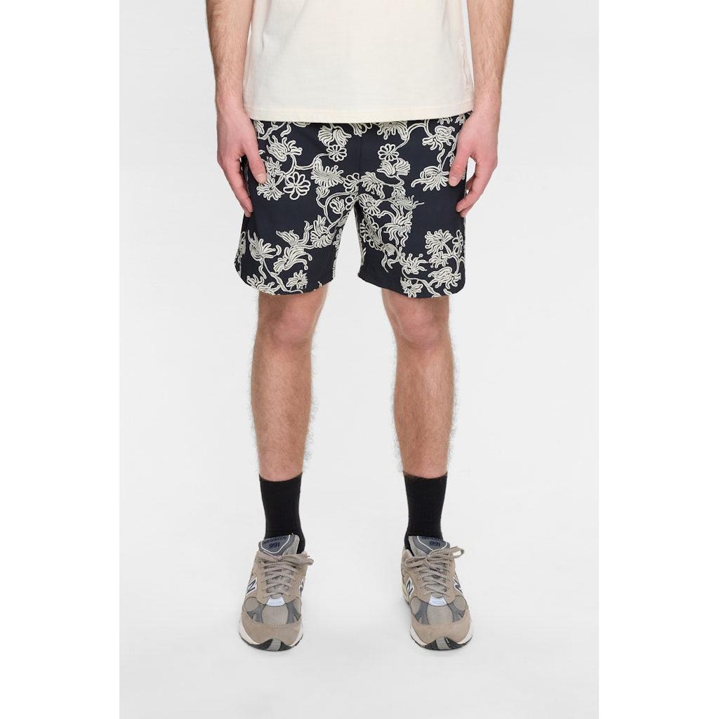 Anerkjendt, Shark Aop Badeshorts, Caviar