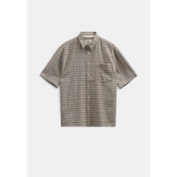 Anerkjendt, Otto Small Check SS Shirt, Teak-Anerkjendt-Minlillebutik.dk