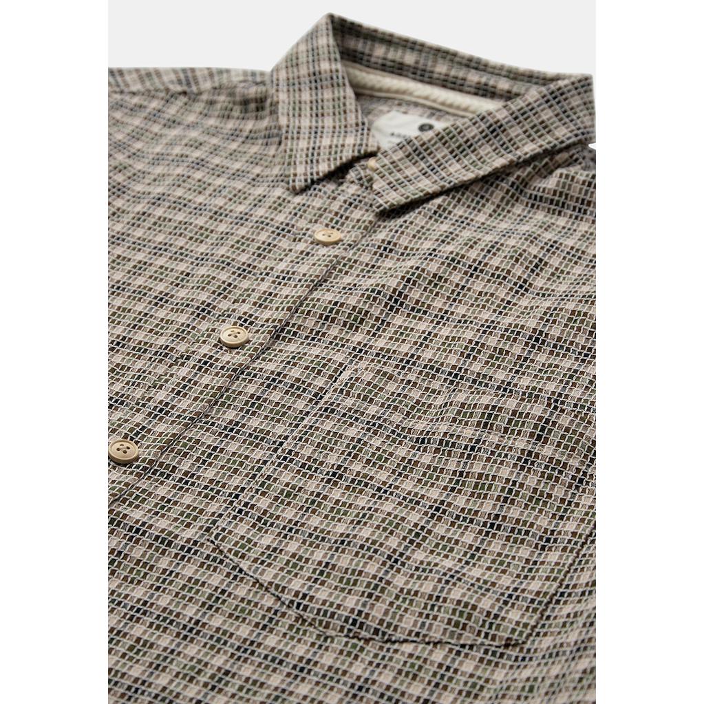 Anerkjendt, Otto Small Check SS Shirt, Teak-Anerkjendt-Minlillebutik.dk
