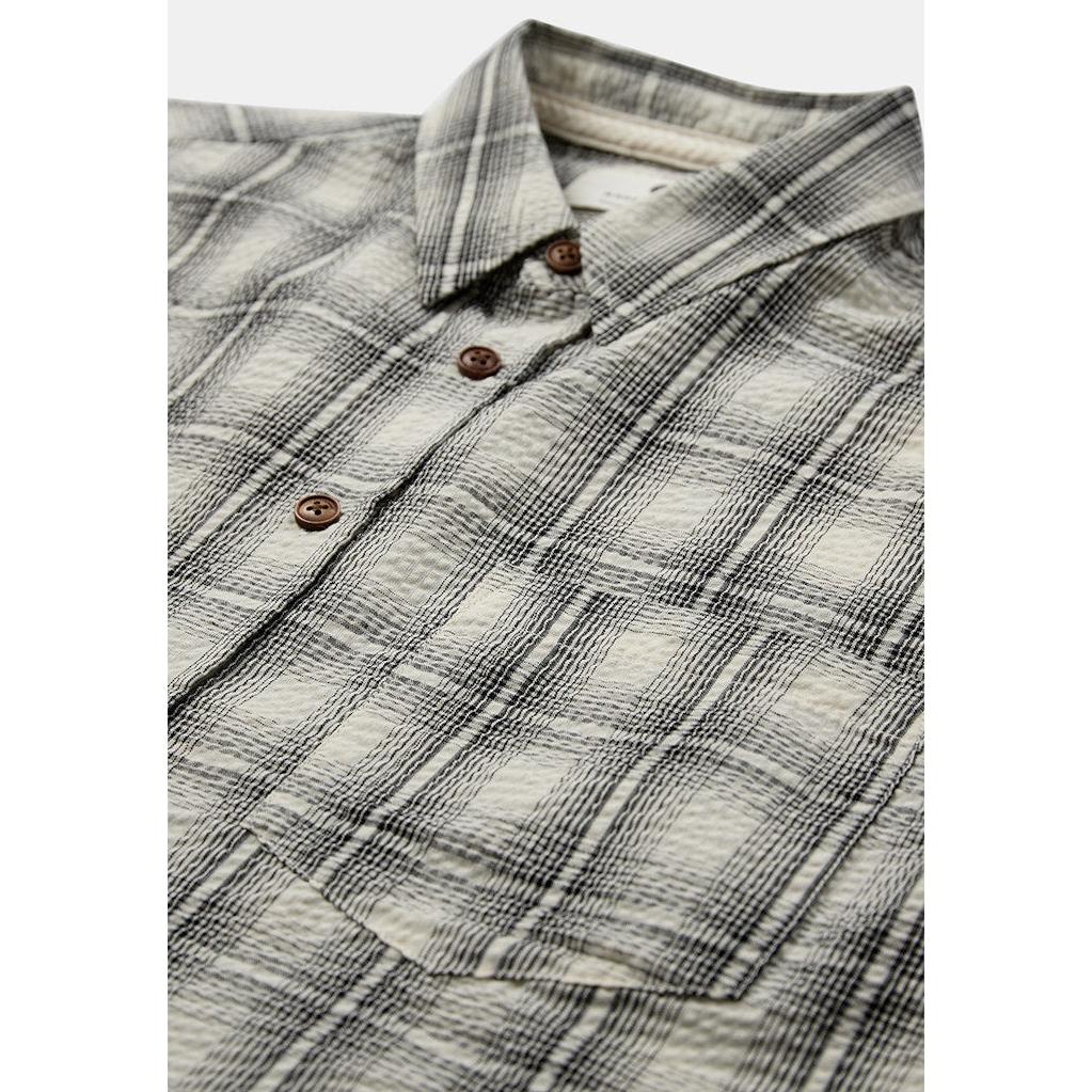 Anerkjendt, Otto Seersucker Check SS Shirt, Tofu-Anerkjendt-Minlillebutik.dk