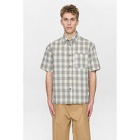Anerkjendt, Otto Seersucker Check SS Shirt, Tofu-Anerkjendt-Minlillebutik.dk