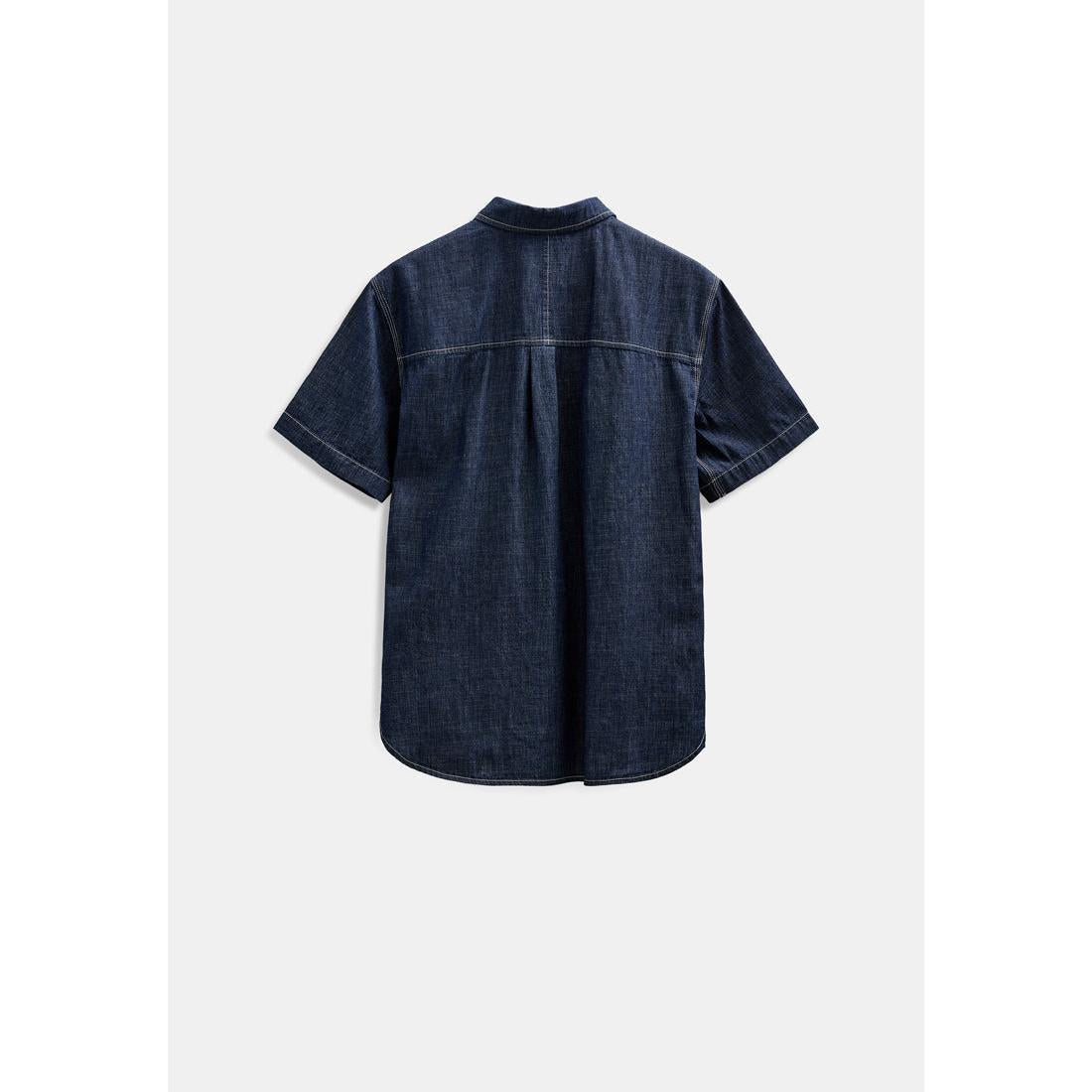 Anerkjendt, Theshirt Chambray SS Shirt, Sky Captain-Anerkjendt-Minlillebutik.dk