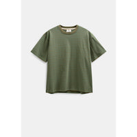 Anerkjendt, Villads Stripe S/S Tee, loden green-Anerkjendt-Minlillebutik.dk