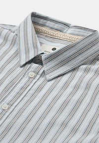 Anerkjendt, AKOtto Poplin Stripe SS Shirt, Light Blue