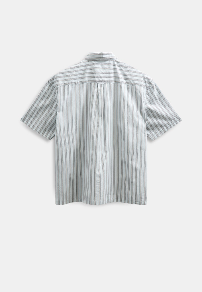 Anerkjendt, AKOtto Poplin Stripe SS Shirt, Light Blue