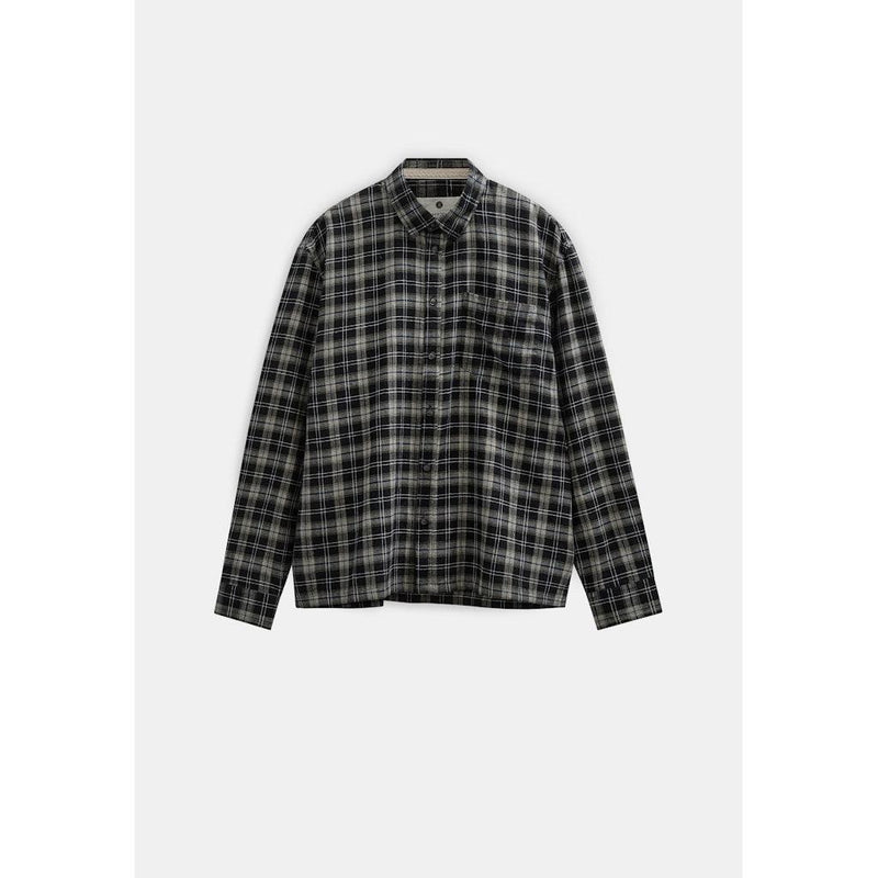 Anerkjendt, Otto Flannel Check LS Shirt, Caviar-Anerkjendt-Minlillebutik.dk