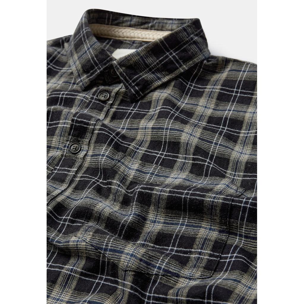 Anerkjendt, Otto Flannel Check LS Shirt, Caviar